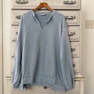 Baby Blue Oversized Sweatshirt
